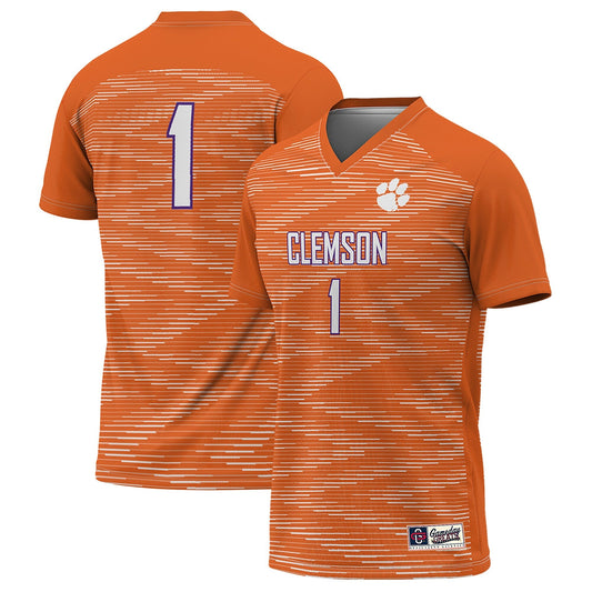 #1 Clemson Tigers ProSphere Unisex Women's Soccer Jersey - Orange