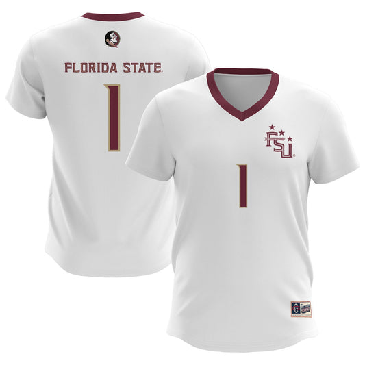 #1 Florida State Seminoles ProSphere Home Gameday Greats Unisex Women's Soccer Team Jersey - White